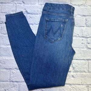 Mother The Looker Skinny Jeans Women’s Size 28 Medium Wash Crowd Pleaser Stretch